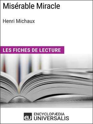 cover image of Misérable Miracle d'Henri Michaux